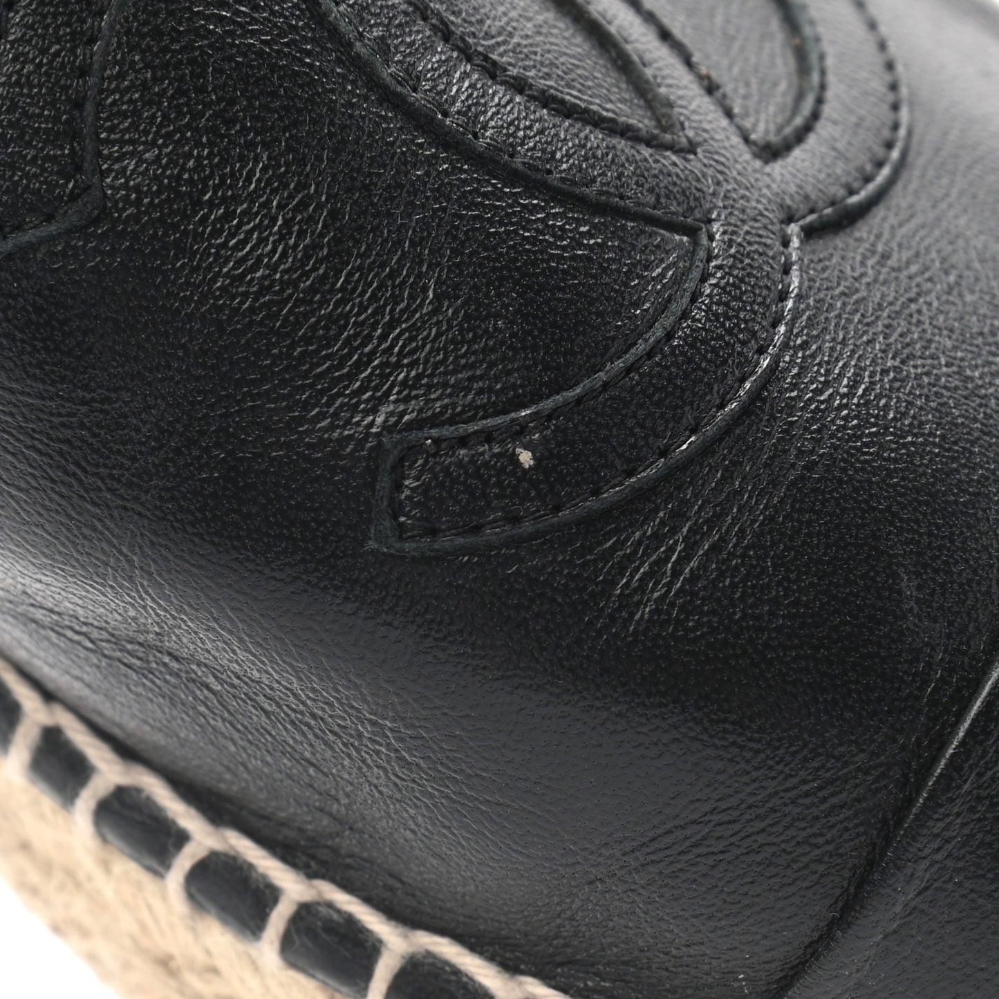 Lambskin CC Espadrilles 37 Black