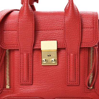 3.1 Phillip Lim 3.1 Textured Calfskin Mini Pashli Satchel Red 7 of 12