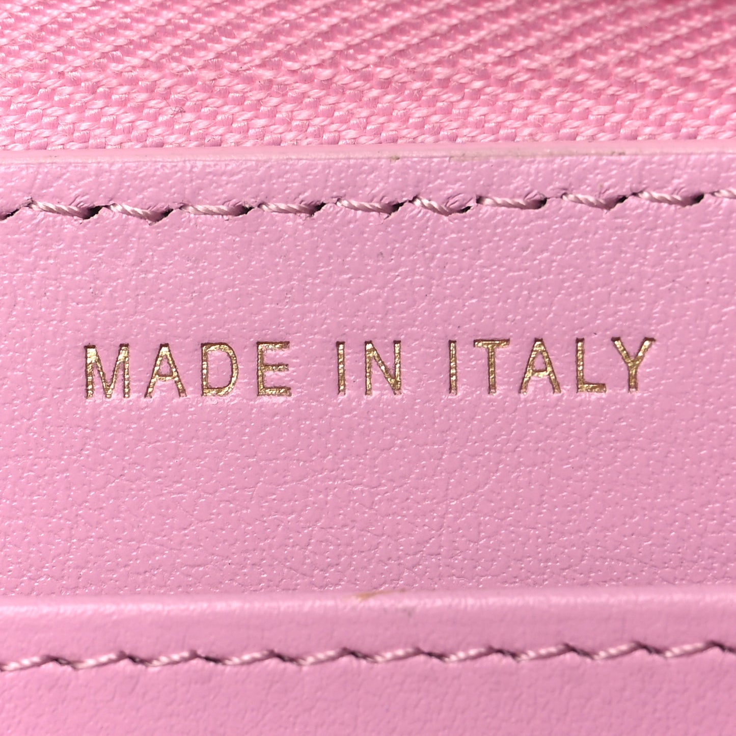 Caviar Quilted Large Gusset Zip Around Wallet Light Pink