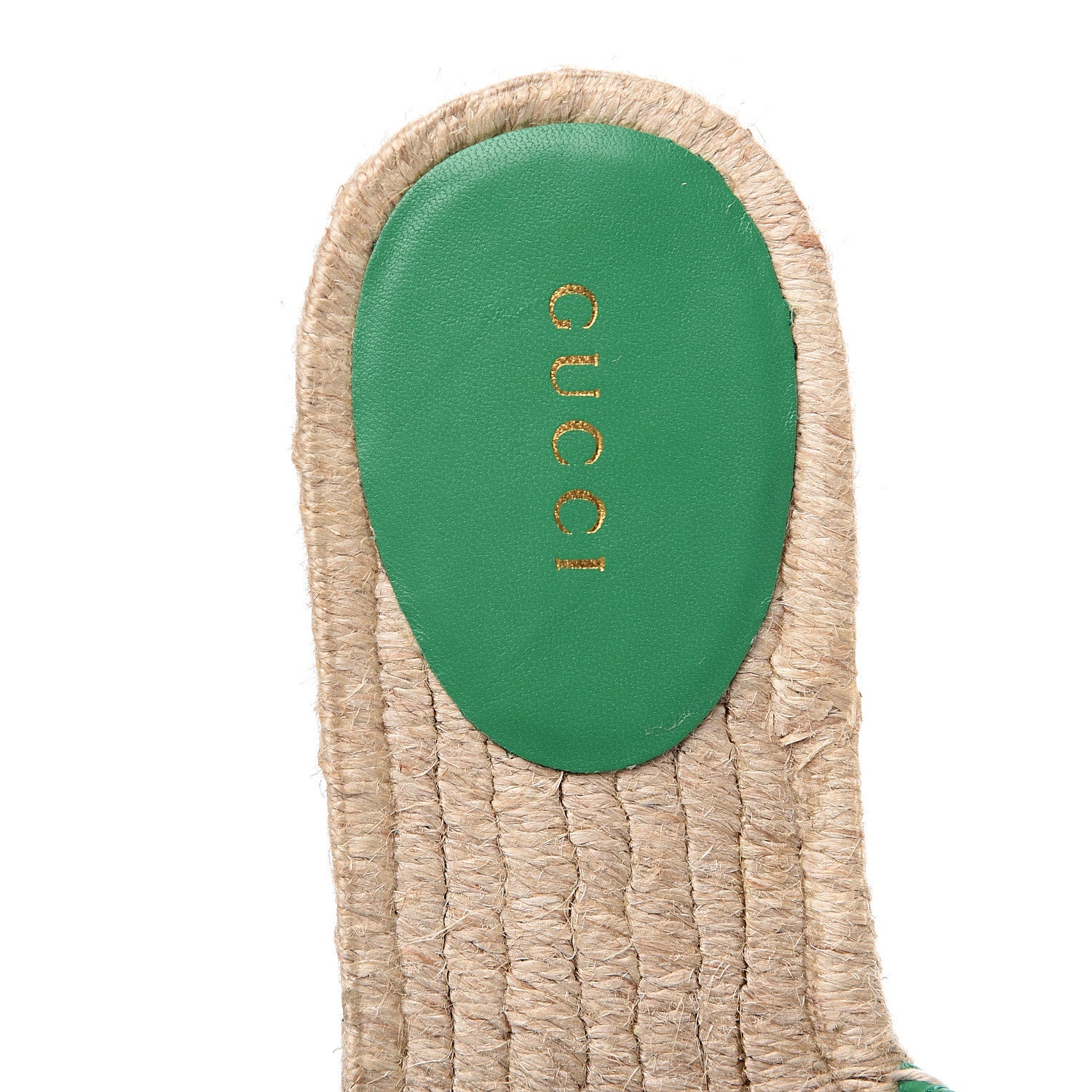 Gucci Nappa Matelasse GG Marmont Espadrille Slide Sandals 36 New Shamarock 7 of 9