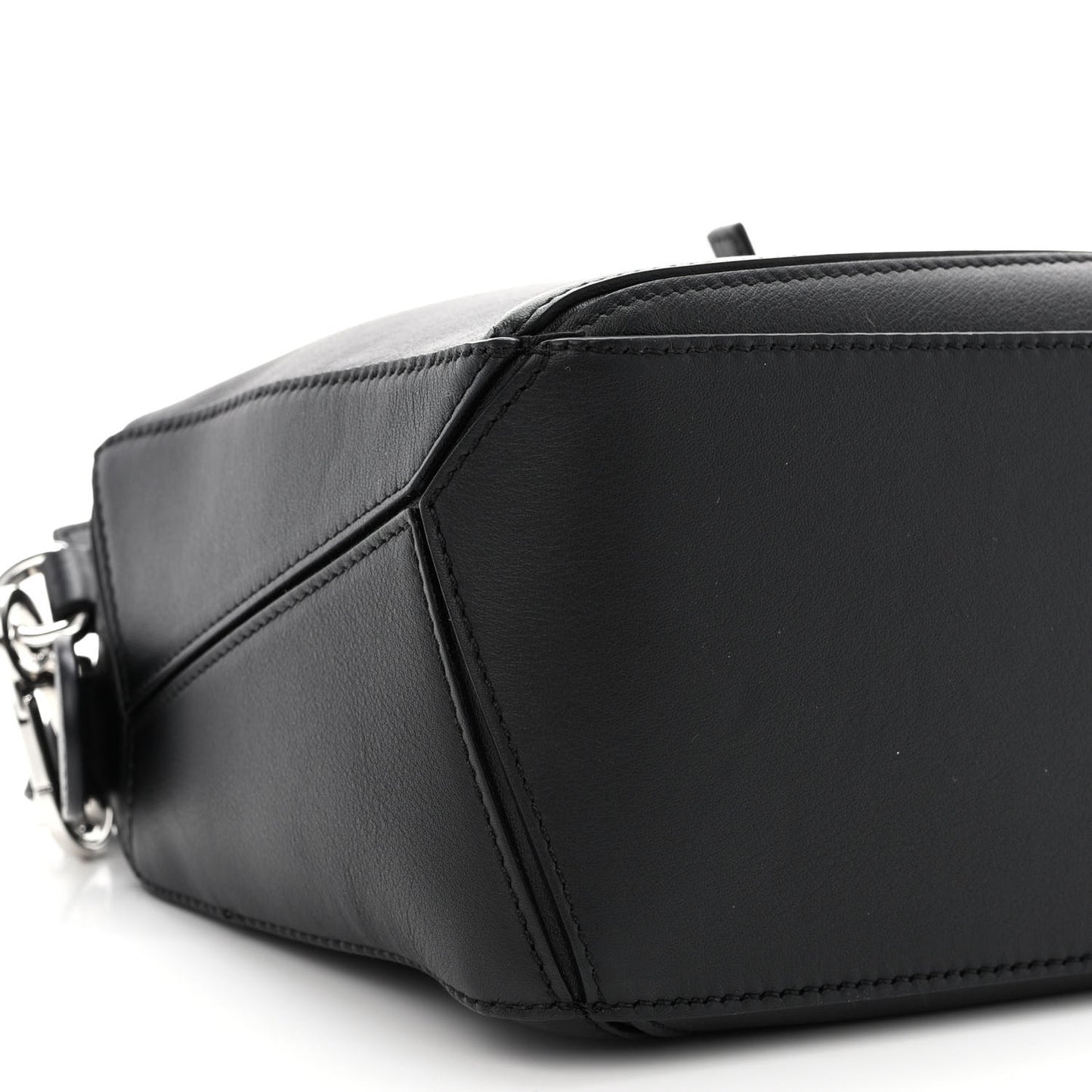 Calfskin Small Puzzle Bag Black