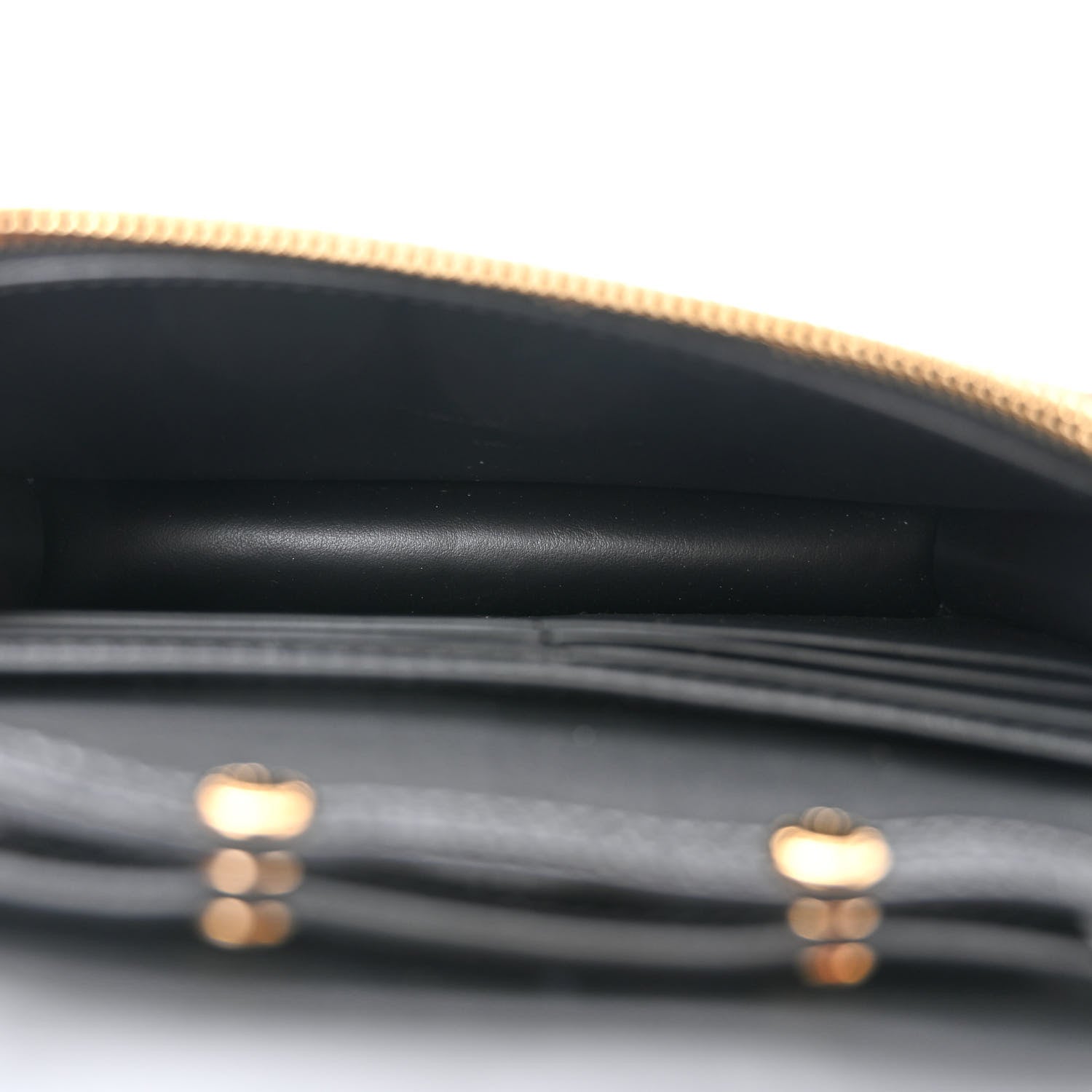 Burberry Grained Calfskin House Check Tartan Mix Hampshire Wallet On Chain Black 5 of 11