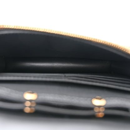 Burberry Grained Calfskin House Check Tartan Mix Hampshire Wallet On Chain Black 5 of 11