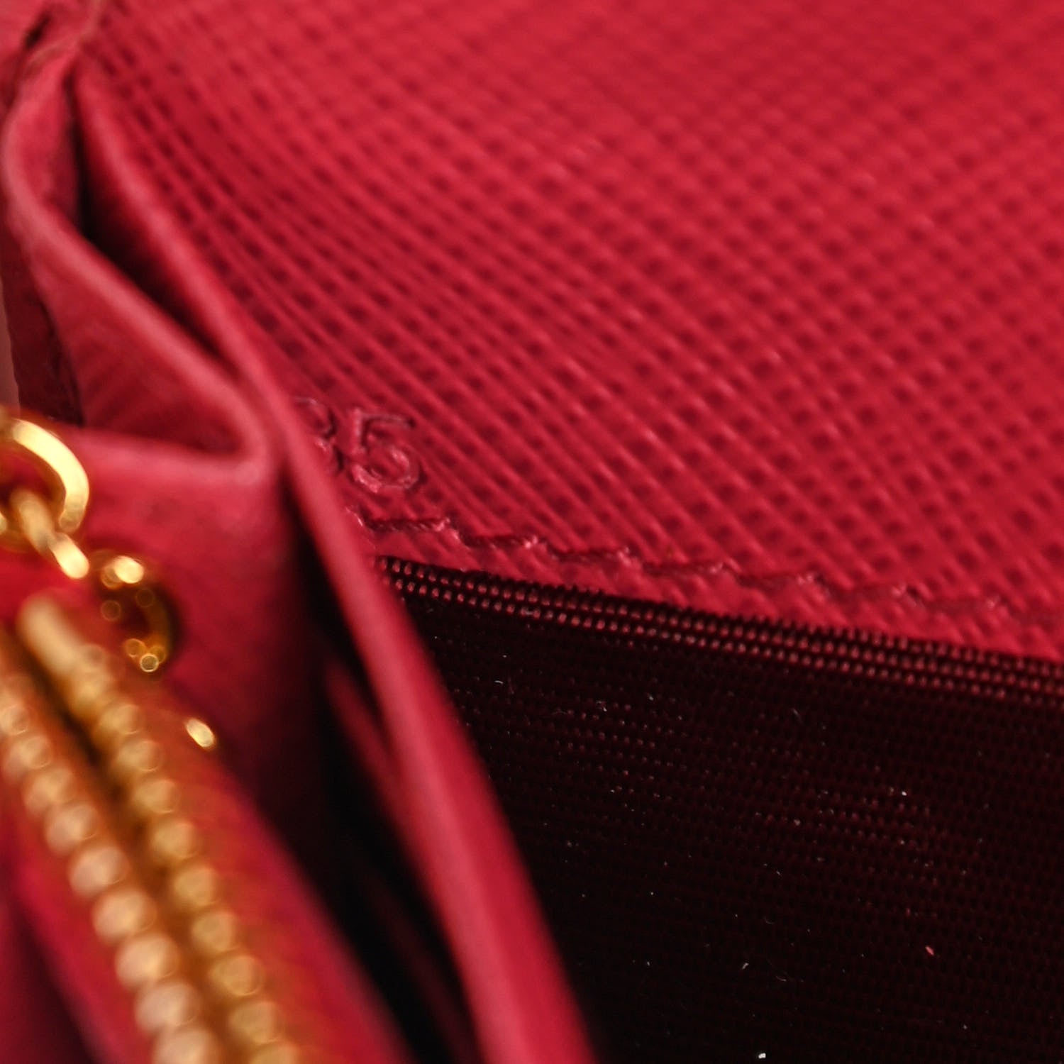 Prada Saffiano Metal Continental Flap Wallet Peonia 7 of 12