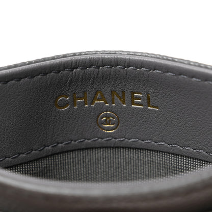 Chanel Caviar Quilted French New Wave Card Holder Grey 6 of 7