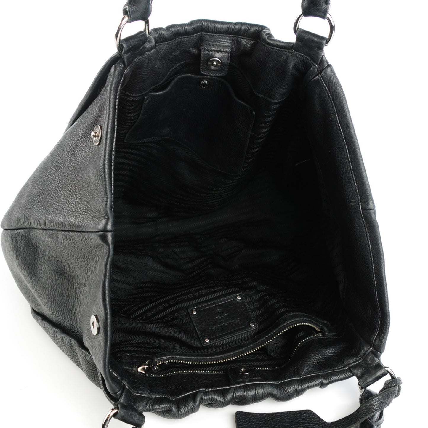 Deerskin Shoulder Bag Black