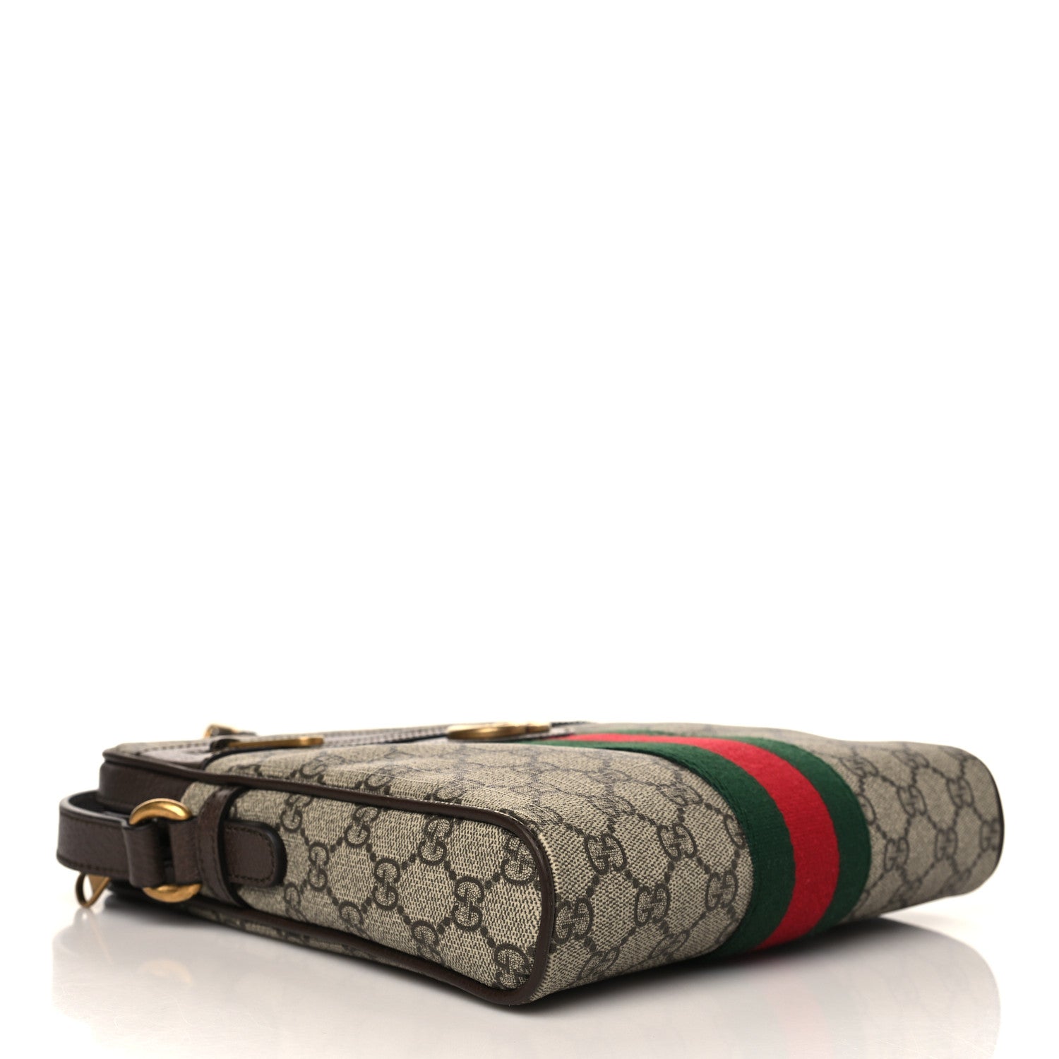 Gucci GG Supreme Monogram Web Small Ophidia Messenger Bag Brown 4 of 9