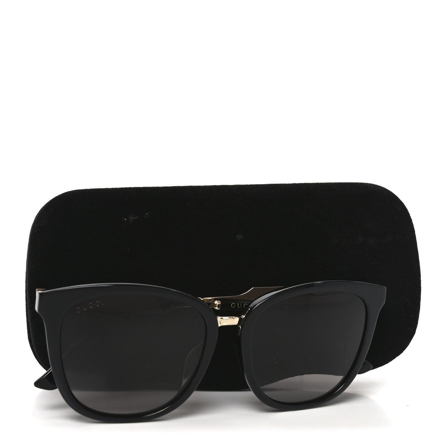 Gucci Acetate Sunglasses GG0073SK Black Gold 8 of 8