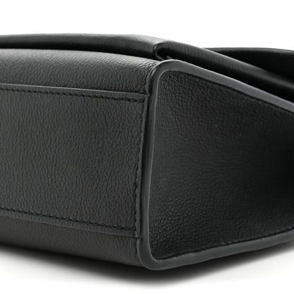 Louis Vuitton Soft Calfskin Mylockme Chain Bag BB Black 8 of 12