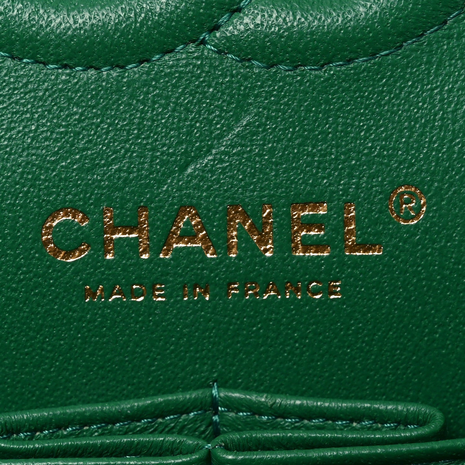 Chanel Metallic Caviar Quilted Small Double Flap Green 6 of 11