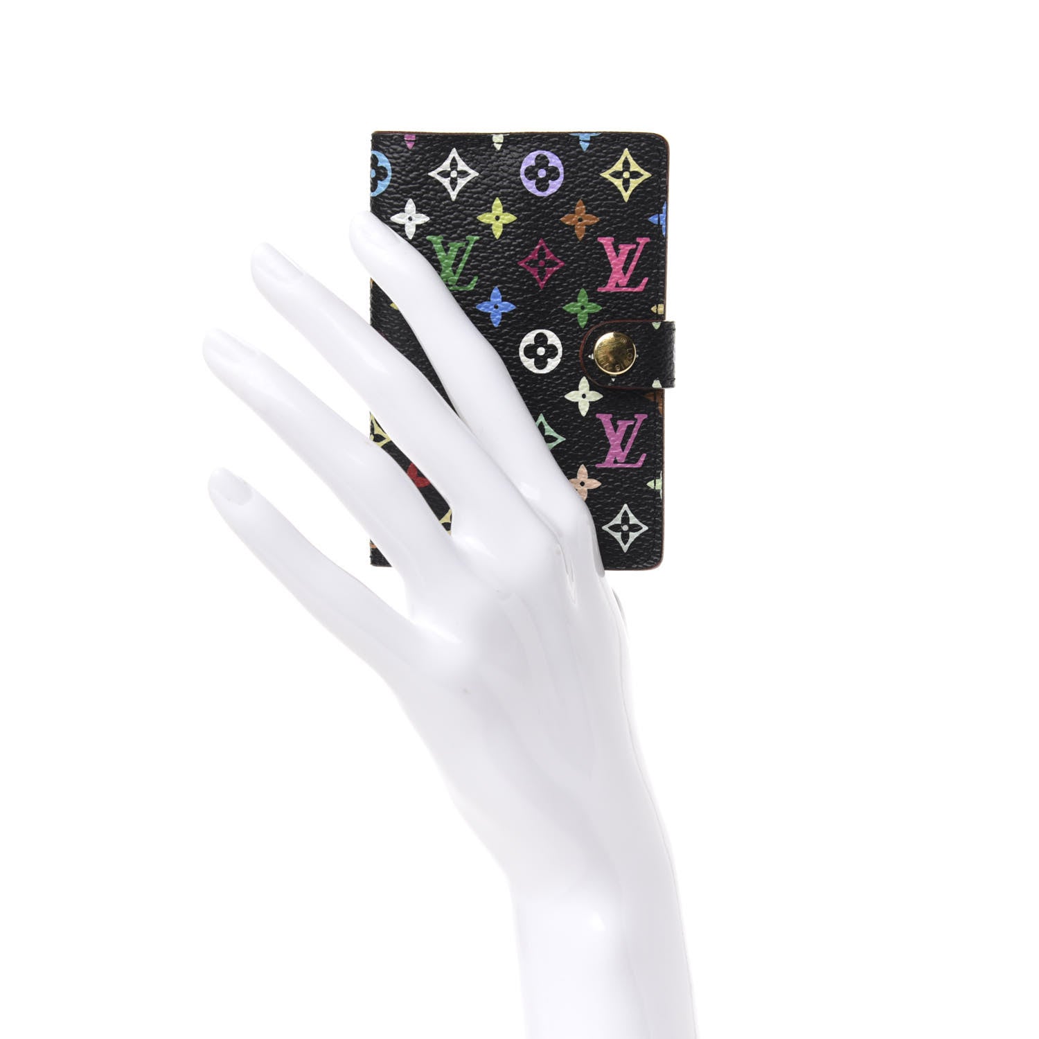 Louis Vuitton Monogram Multicolor Carnet de Bal Mini Agenda Cover Black 2 of 6