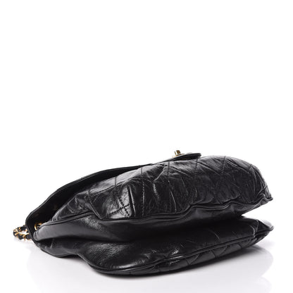 Chanel Aged Glazed Calfskin Quilted Large Bubble CC Flap Black 4 of 9