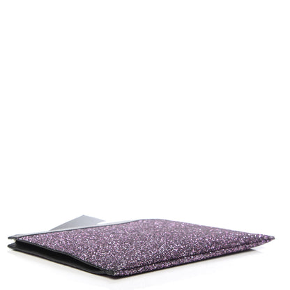 Saint Laurent Calfskin Glitter Zipped Tablet Holder Purple 4 of 8