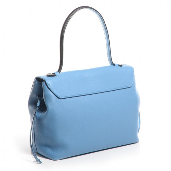 Calfskin Lockme MM Bleuet