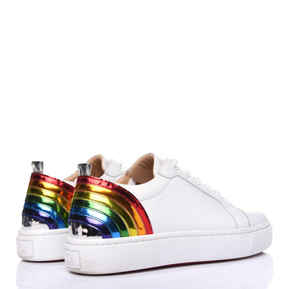 Christian Louboutin Calfskin Womens Arkenspeed Sneakers 38 White Multi 4 of 13