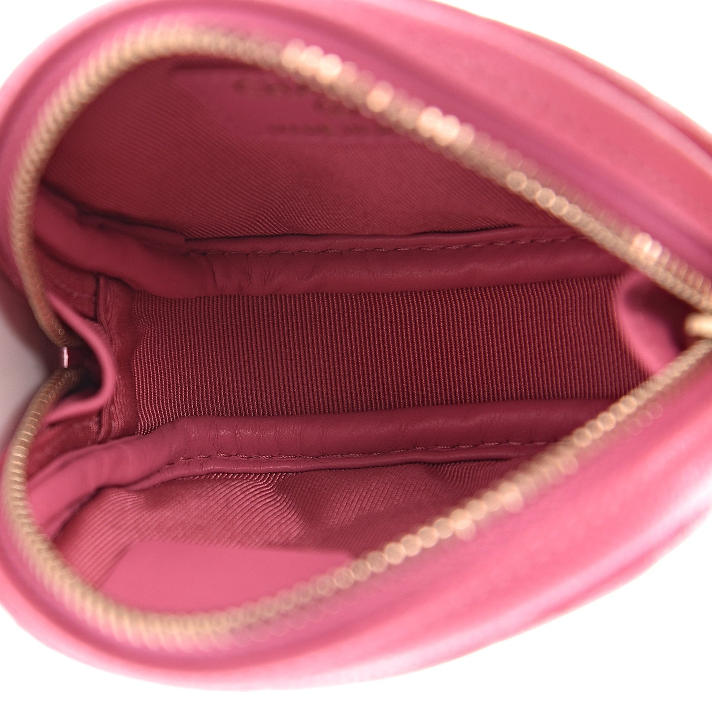 Caviar Quilted Zip Around Classic Coin Purse Pink
