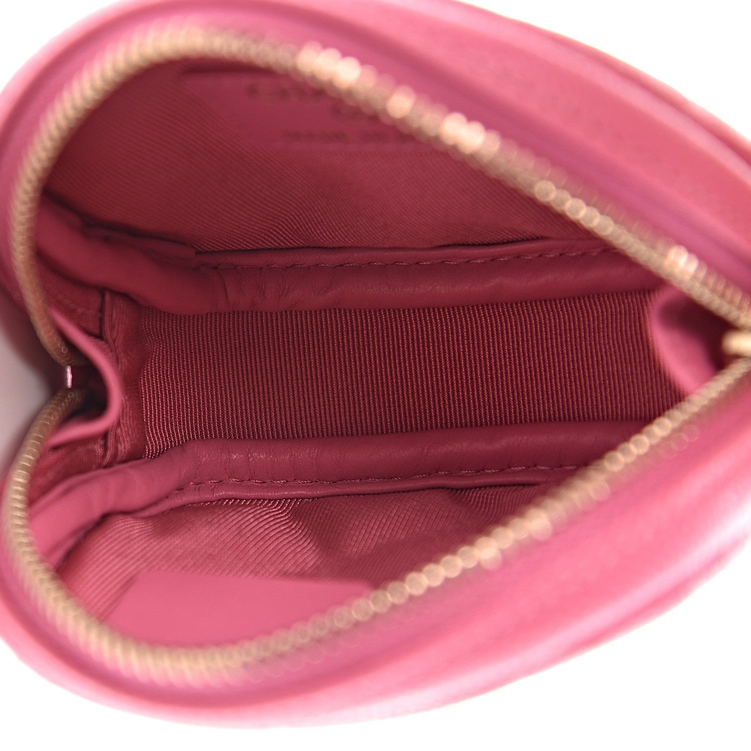 Chanel Caviar Quilted Zip Around Classic Coin Purse Pink 5 of 8
