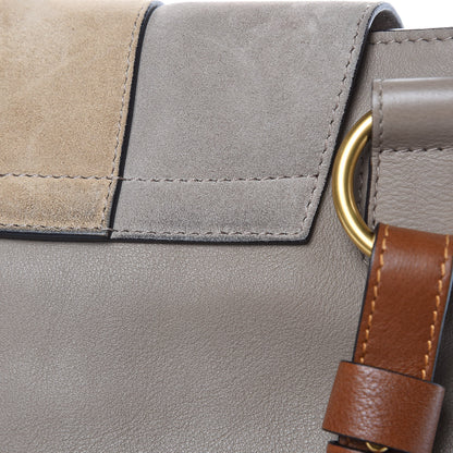 Chloe Suede Calfskin Small Lexa Shoulder Bag Motty Grey 11 of 12