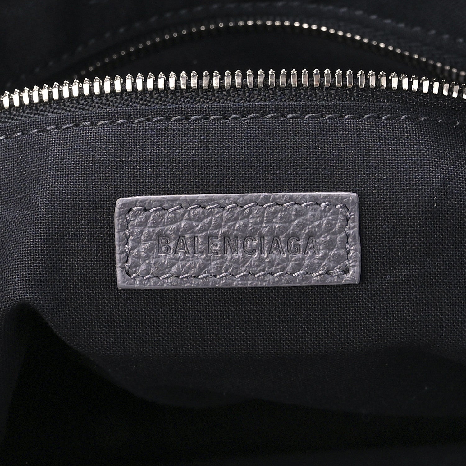 Balenciaga Grained Calfskin Silver Hardware Small Neo Classic Hobo Dark Grey 5 of 8