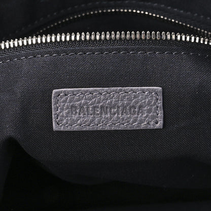Balenciaga Grained Calfskin Silver Hardware Small Neo Classic Hobo Dark Grey 5 of 8