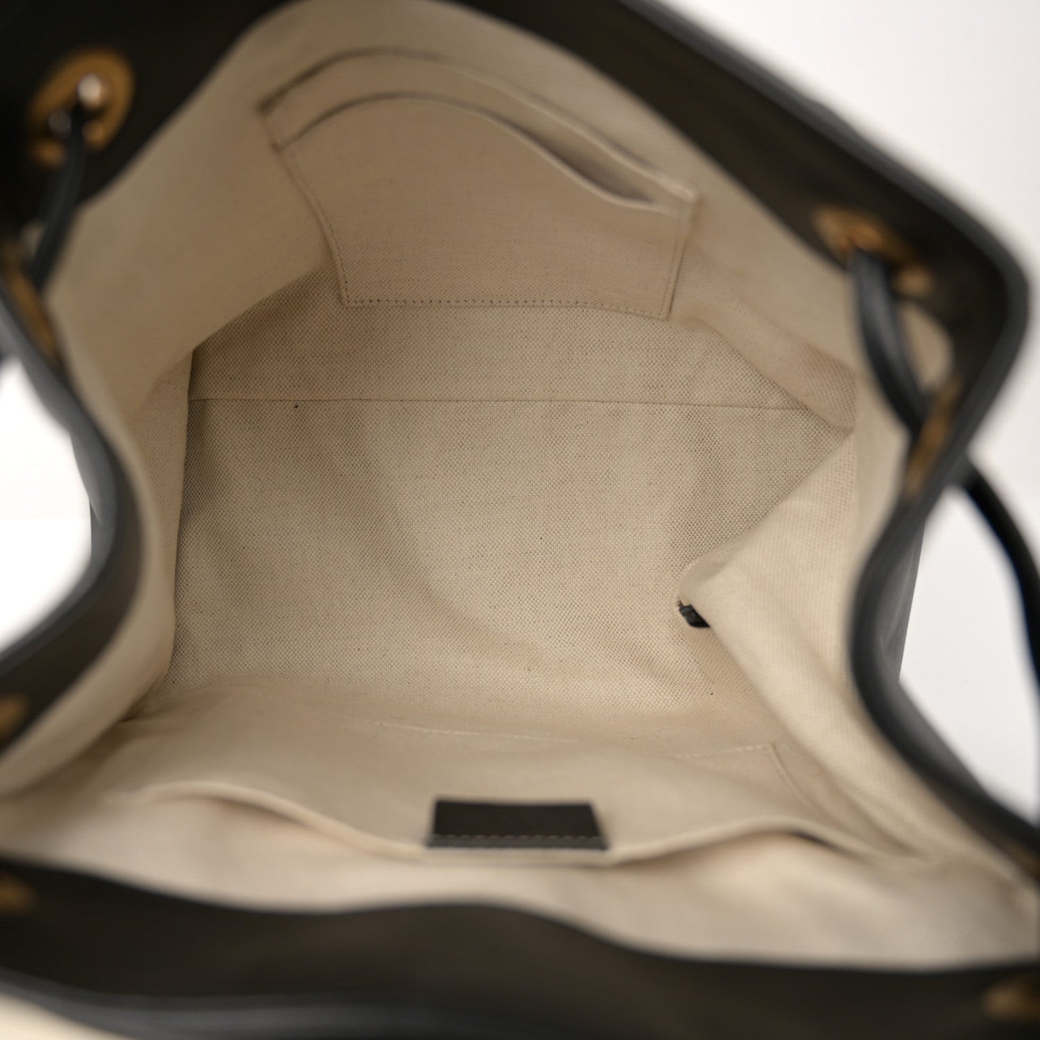 Gucci Calfskin Medium Malin Chain Backpack White Black Gold 5 of 10