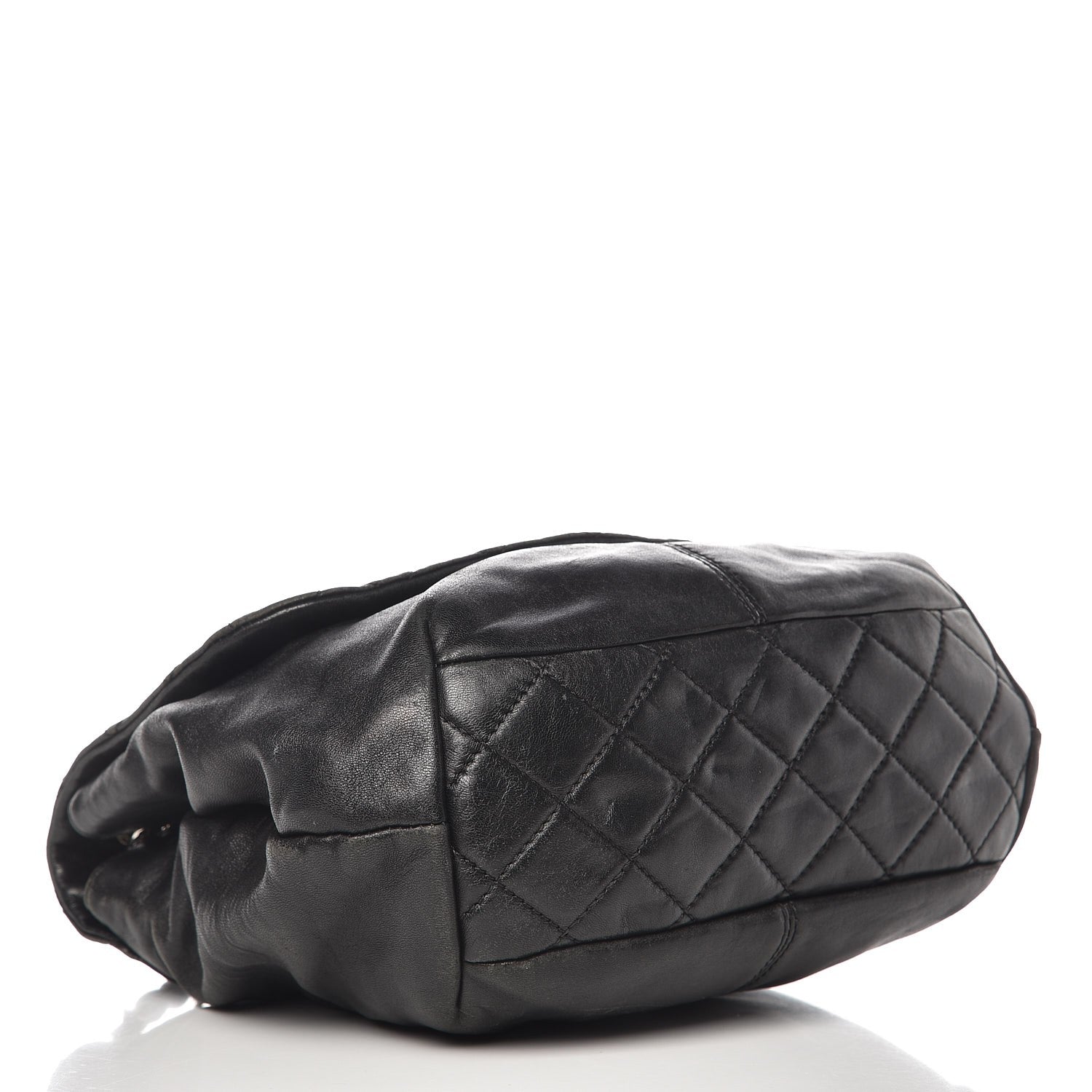 Chanel Shiny Lambskin Quilted Medium Trianon Messenger Flap Black 5 of 16