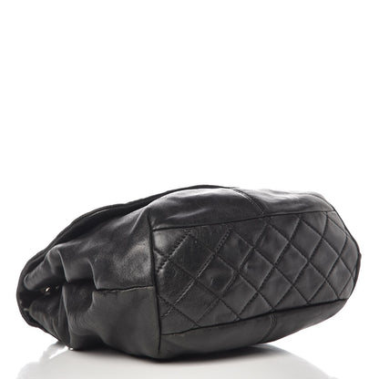 Chanel Shiny Lambskin Quilted Medium Trianon Messenger Flap Black 5 of 16