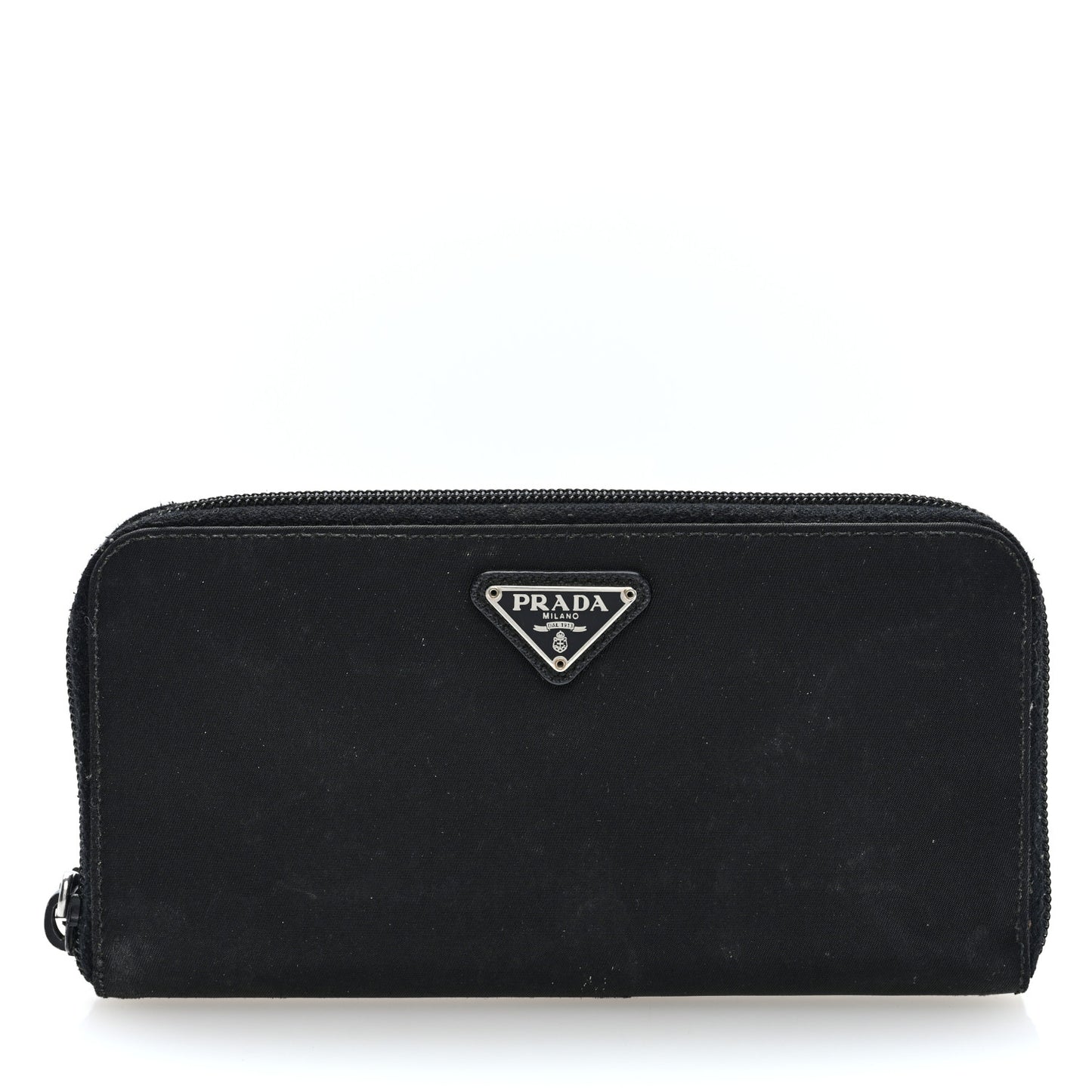 Tessuto Nylon Zip Around Wallet Black