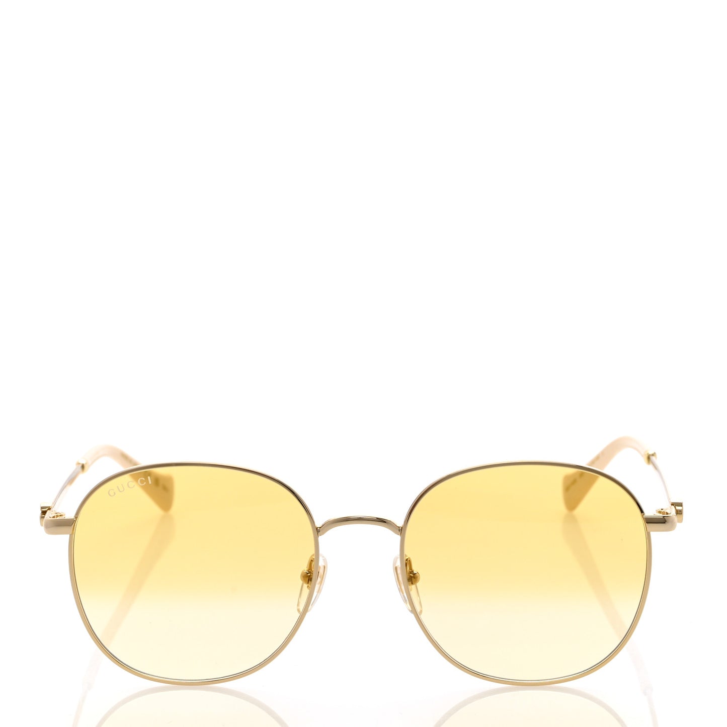 Metal Round Frame Sunglasses GG01142S Gold
