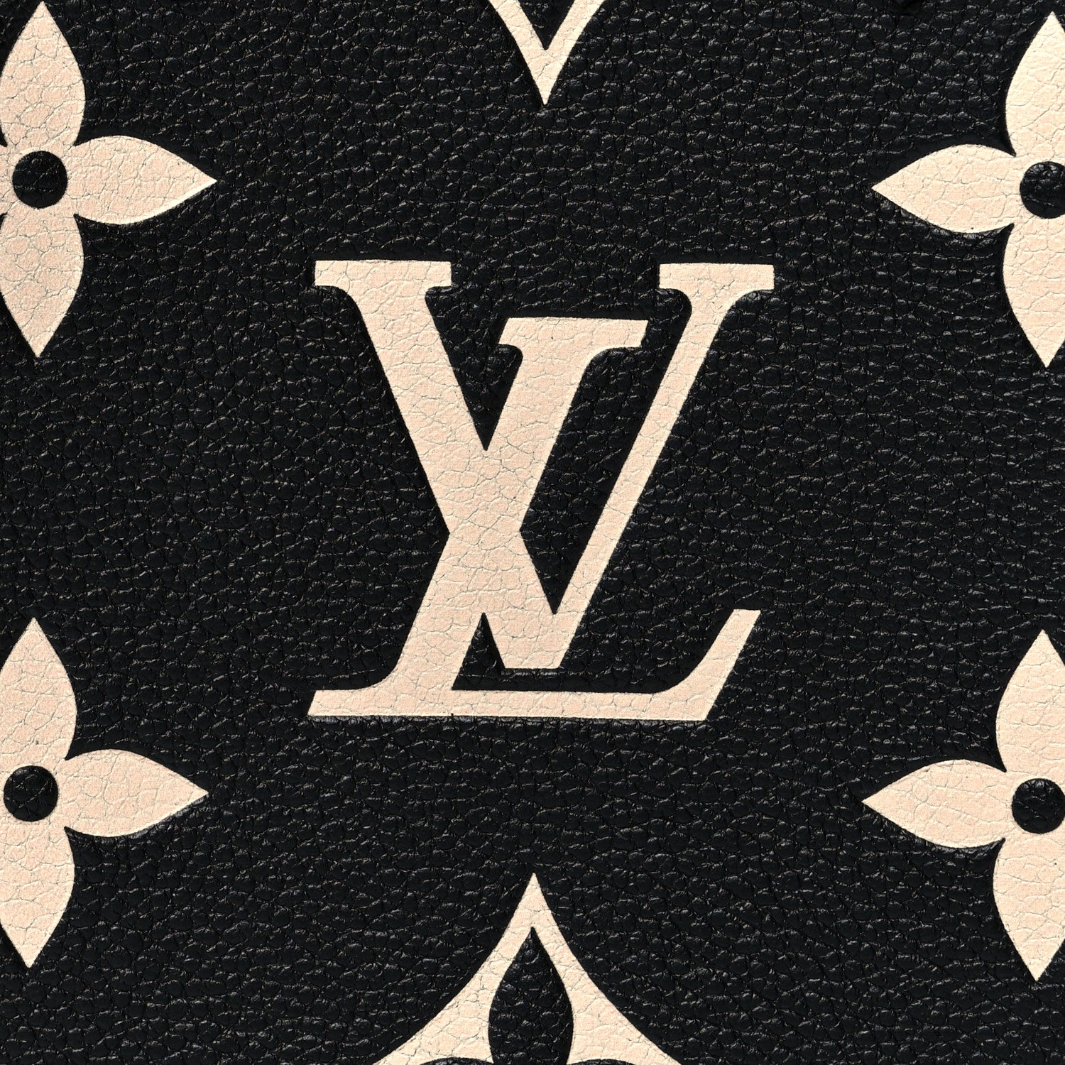 Louis Vuitton Empreinte Monogram Giant Petit Sac Plat Black Beige 7 of 10