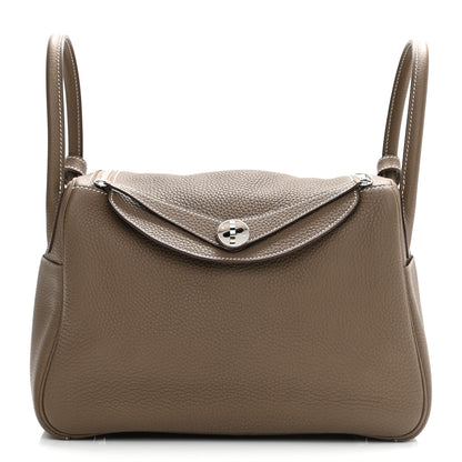Hermes Taurillon Clemence Lindy 30 Etoupe 1 of 8