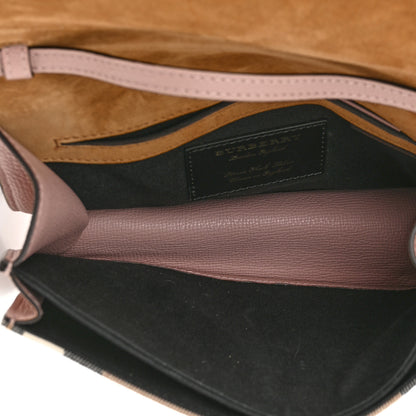 Burberry Derby Calfskin House Check Small Macken Crossbody Bag Pale Orchid 4 of 9