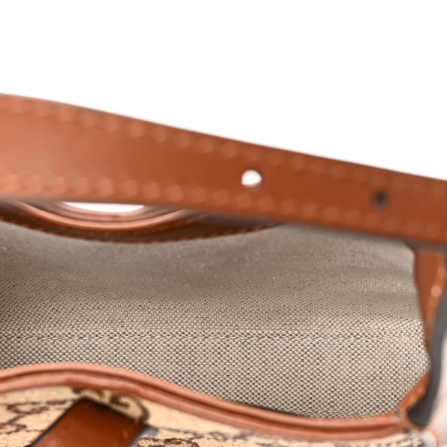 Gucci New Canvas Charisma Calfskin Crystal GG Monogram Mini Jackie 1961 Hobo Camel Ebony 5 of 10