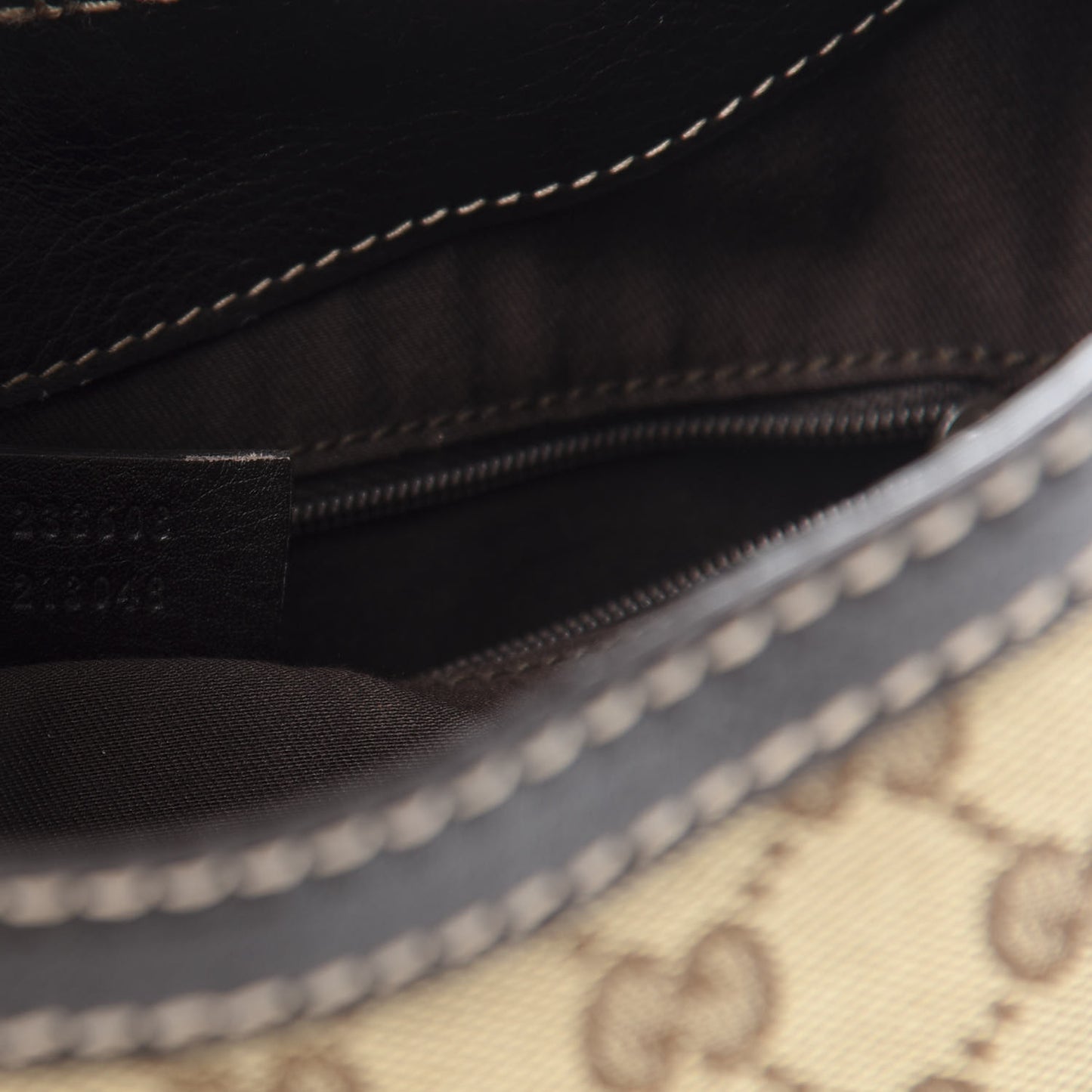 Monogram Medium New Ladies Web Hobo Dark Brown