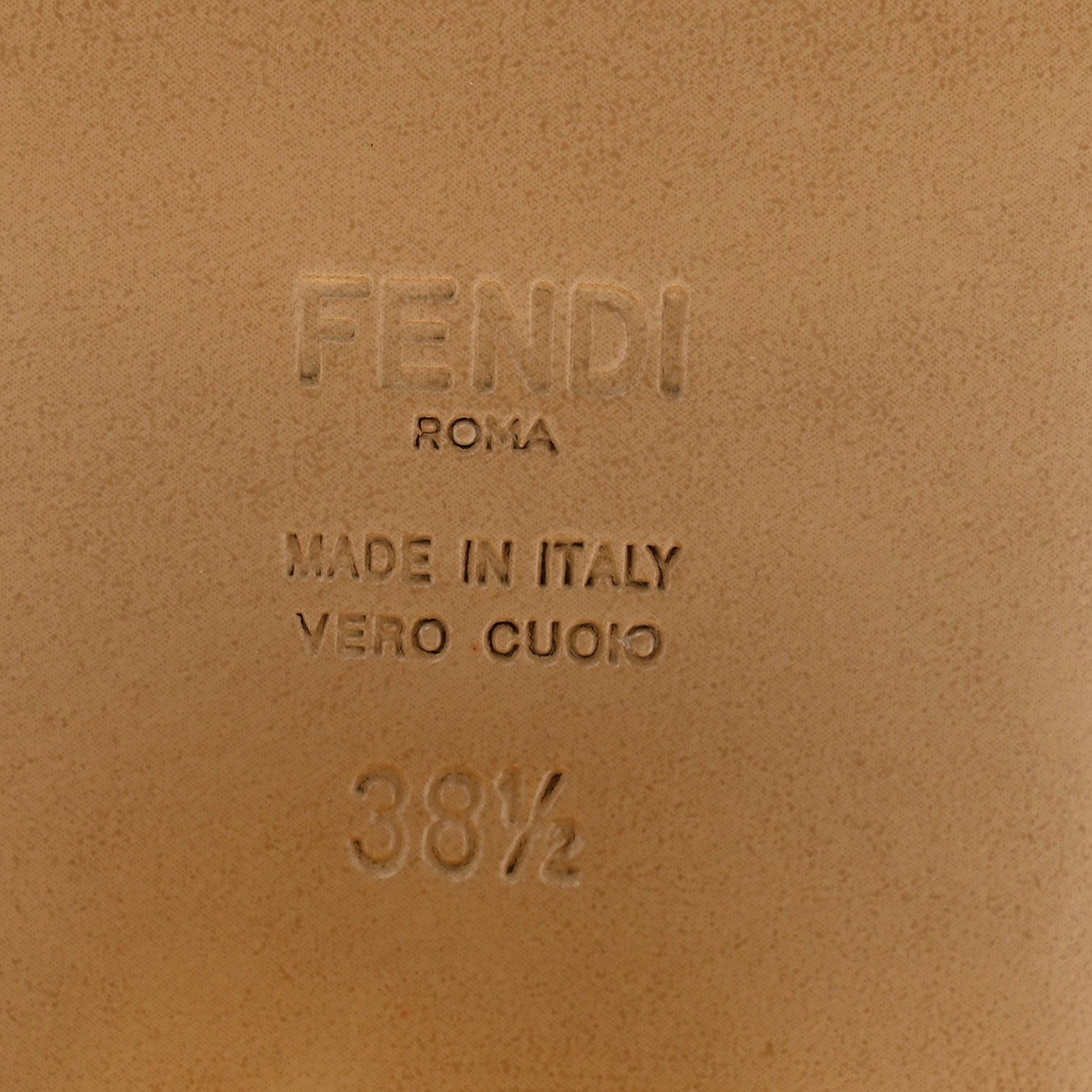 Fendi Nappa Baguette 60mm Slide Sandals 38.5 Black 7 of 8