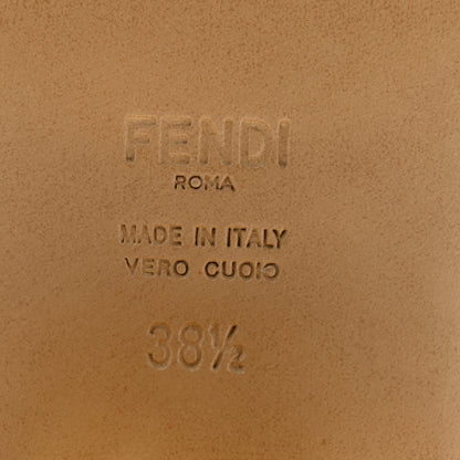 Fendi Nappa Baguette 60mm Slide Sandals 38.5 Black 7 of 8