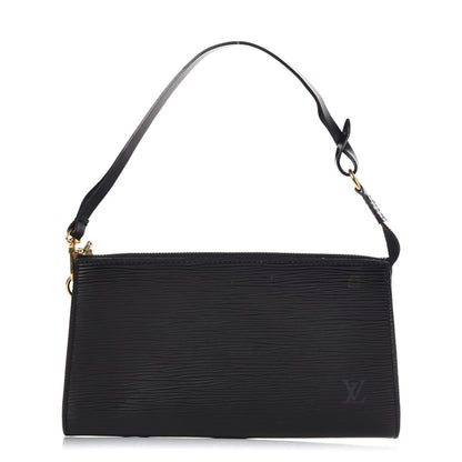 Louis Vuitton Epi Pochette Accessories 21 Black 1 of 15