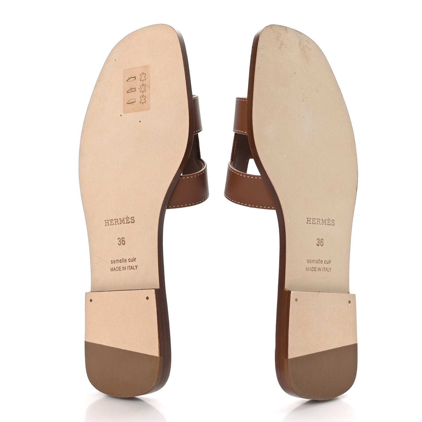 Box Calfskin Oran Sandals 36 Gold