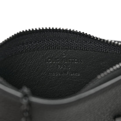 Louis Vuitton Grained Calfskin Aerogram Key Pouch Black 6 of 6