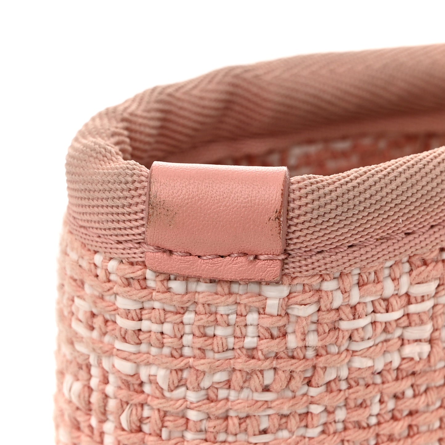 Lurex Boucle Small Deauville Tote Pink