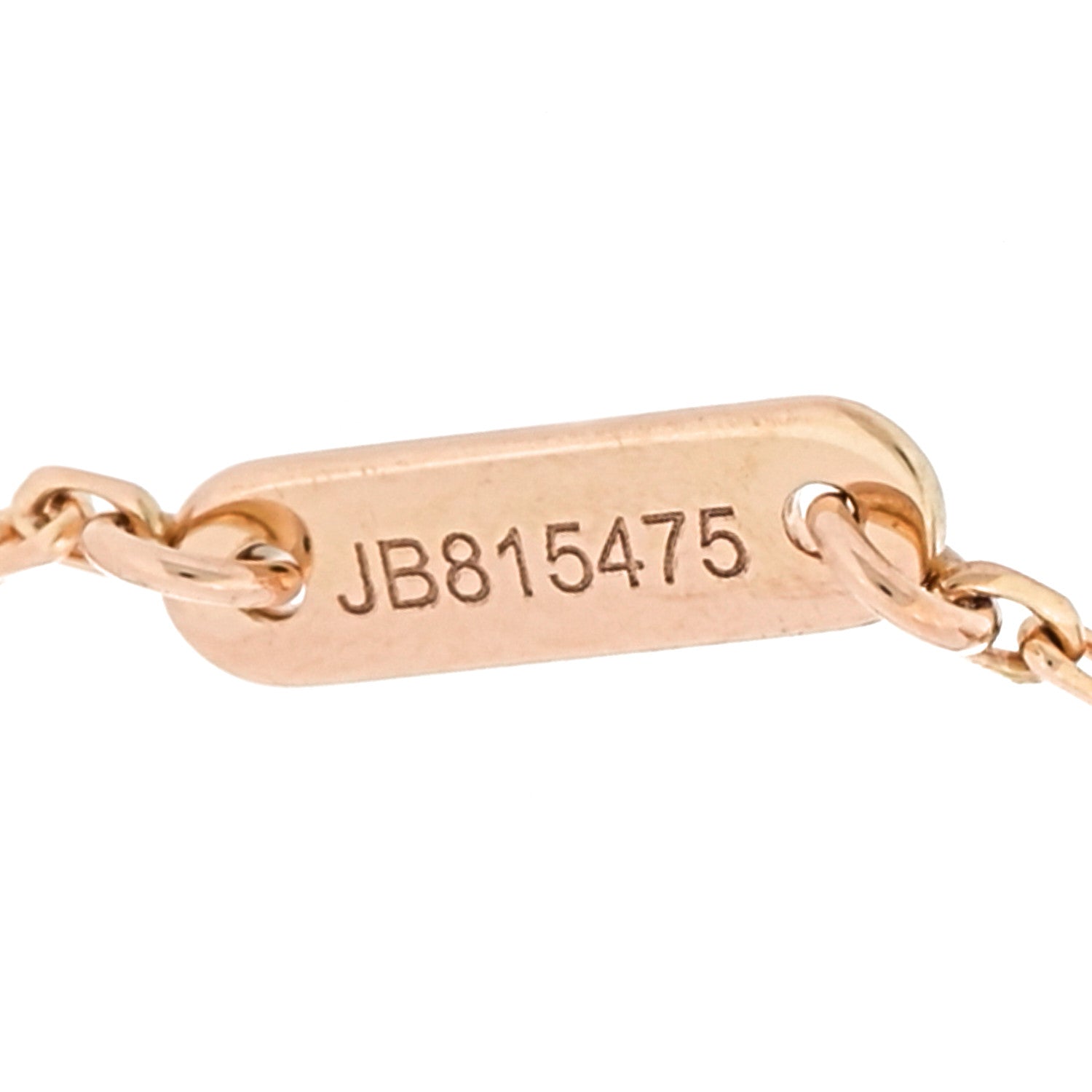 Van Cleef & Arpels 18K Rose Gold Carnelian Sweet Alhambra Bracelet 5 of 5
