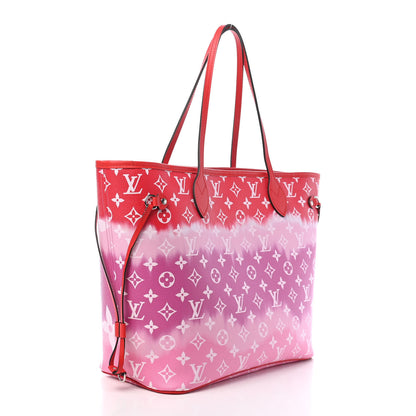 Louis Vuitton Monogram Escale Neverfull MM Rouge 3 of 10