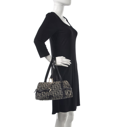 Christian Dior Denim Monogram Charms Shoulder Bag Black 2 of 16