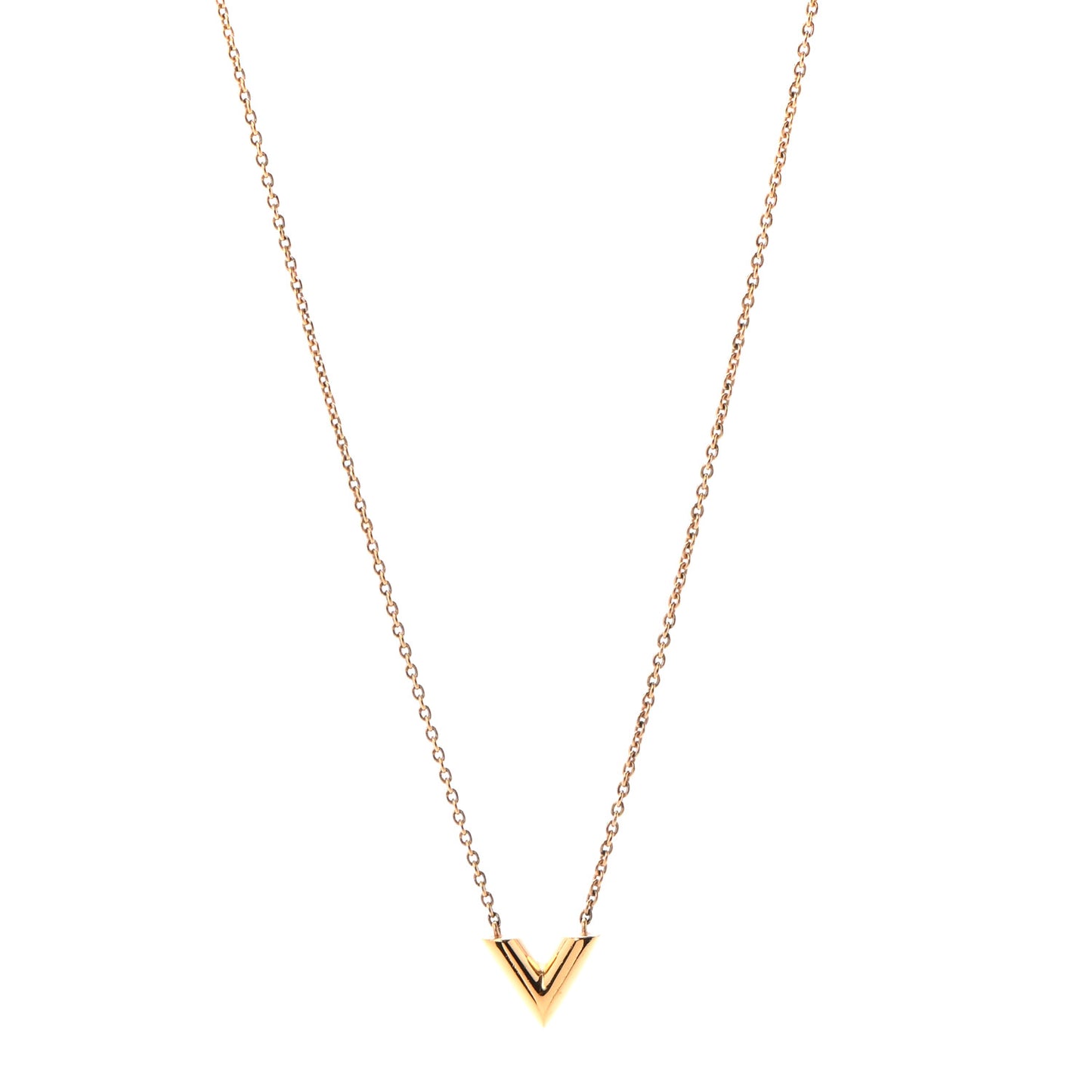 Essential V Necklace Gold