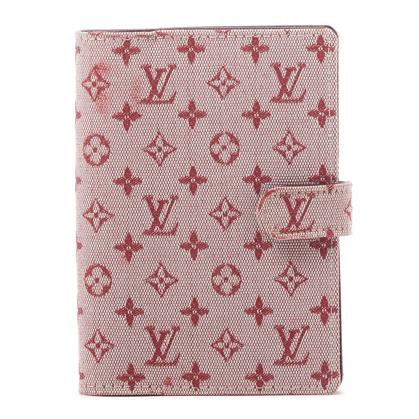 Louis Vuitton Mini Lin Small Ring Agenda Cover Cherry 1 of 9