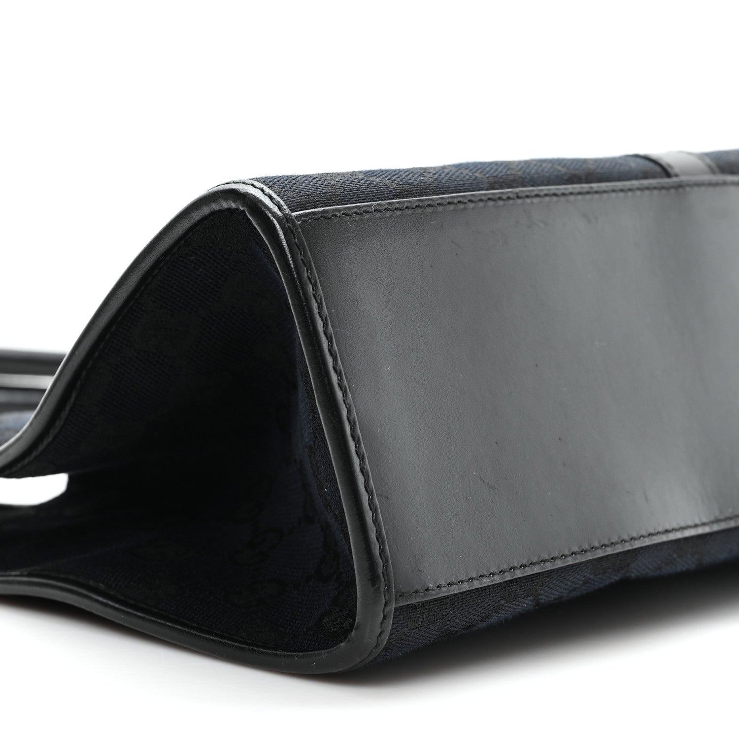 Gucci Monogram Bardot Shoulder Bag Black 9 of 11