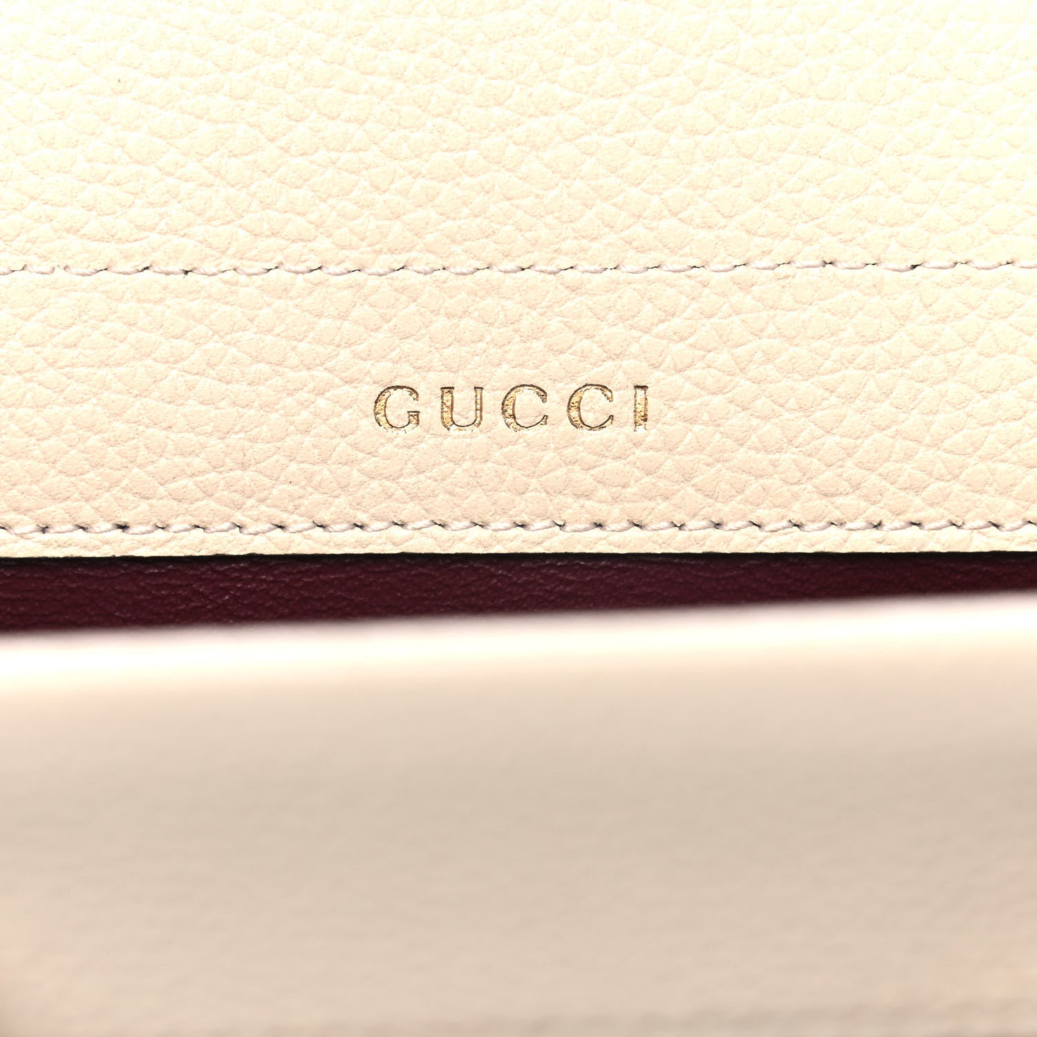 Gucci Grainy Calfskin Small Zumi Top Handle Bag Mystic White 6 of 12