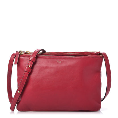 Celine Lambskin Small Trio Crossbody Bag Fuchsia 1 of 13