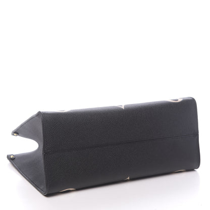 Louis Vuitton Empreinte Monogram Giant Onthego MM Black Beige 4 of 10