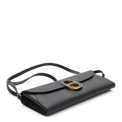 Hermes Epsom Enamel Maillon Wallet To Go Black 3 of 10